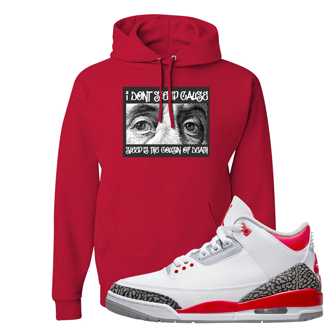 Fire Red 3s Hoodie | Franklin Eyes, Red