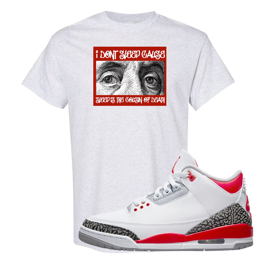 Fire Red 3s T Shirt | Franklin Eyes, Ash