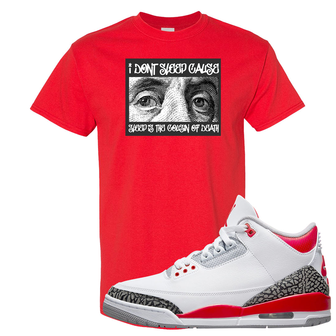 Fire Red 3s T Shirt | Franklin Eyes, Red