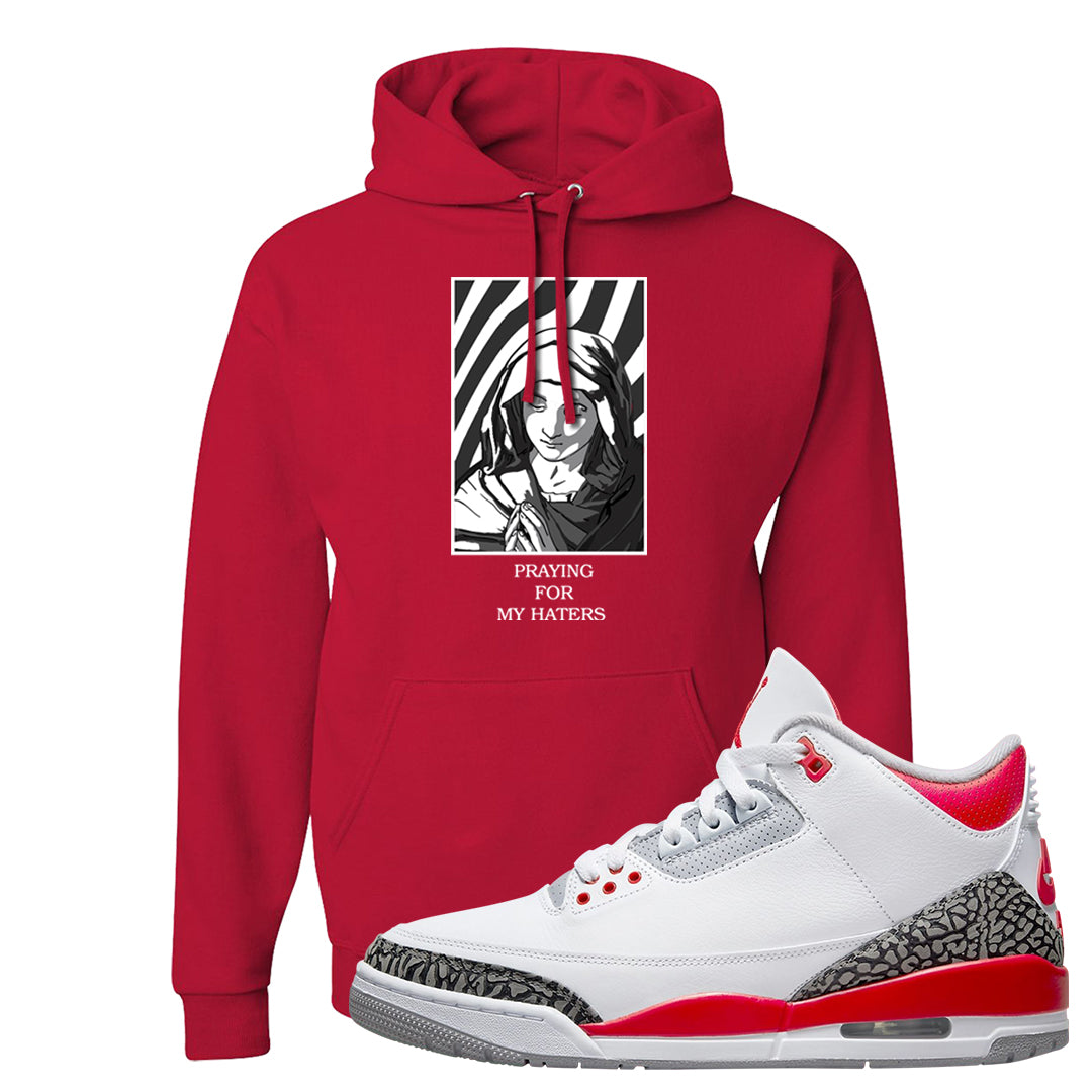 Fire Red 3s Hoodie | God Told Me, Red