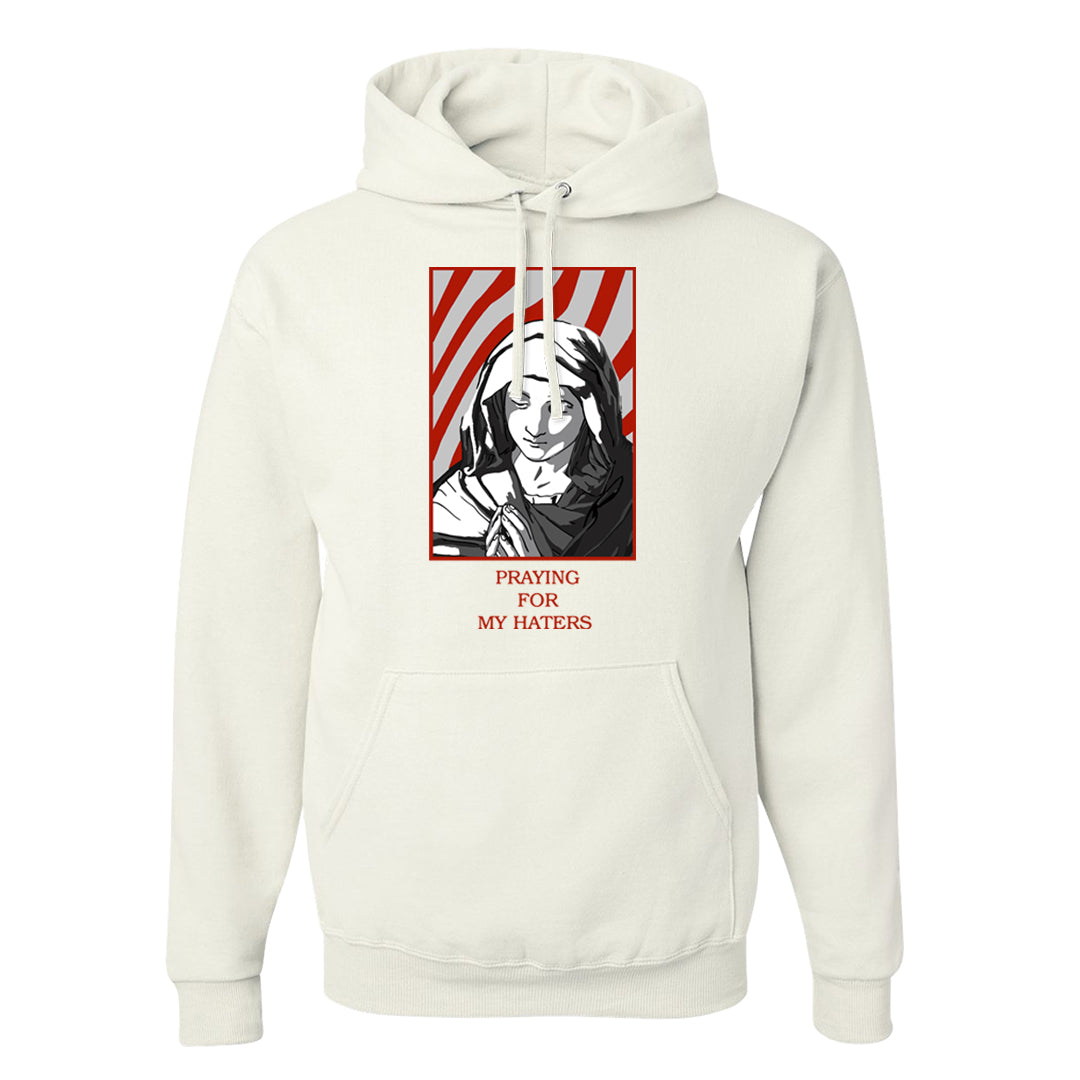 Fire Red 3s Hoodie | God Told Me, White