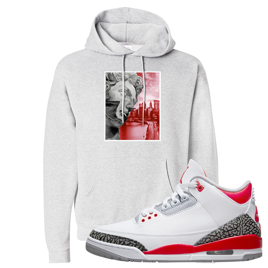 Fire Red 3s Hoodie | Miguel, Ash
