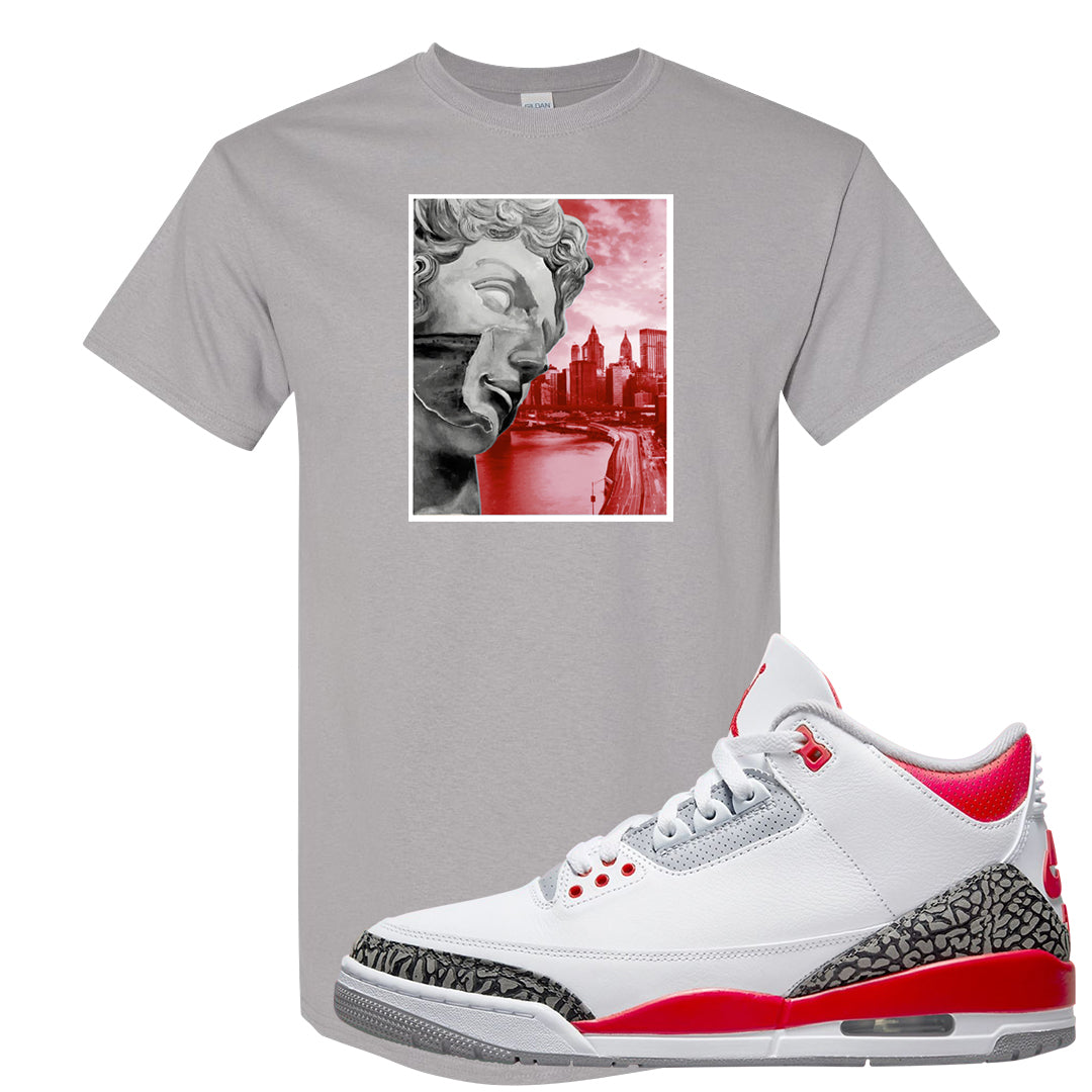 Fire Red 3s T Shirt | Miguel, Gravel