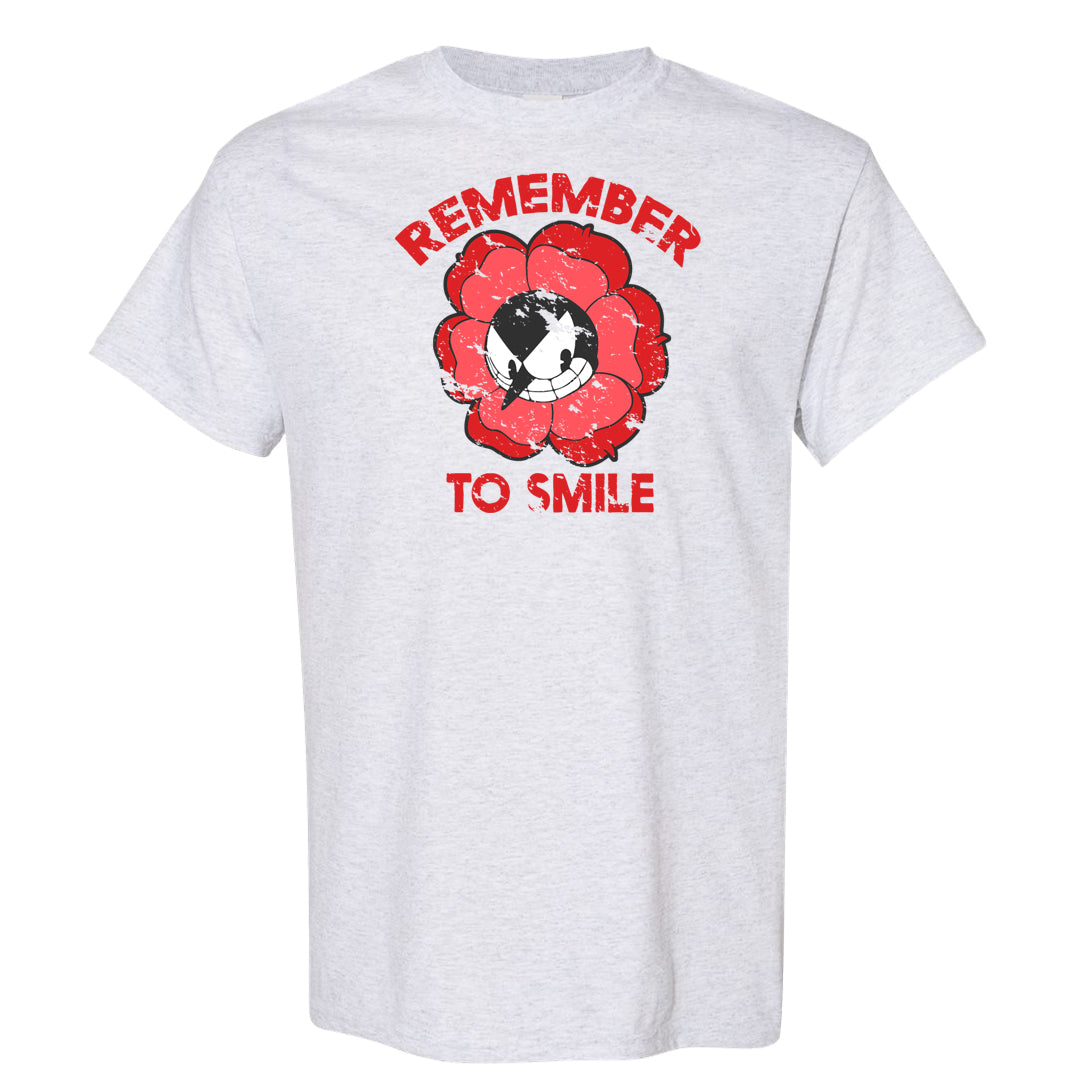 Fire Red 3s T Shirt | Remember To Smile, Ash