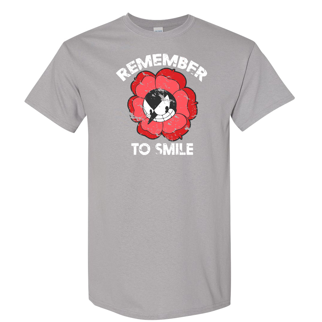 Fire Red 3s T Shirt | Remember To Smile, Gravel