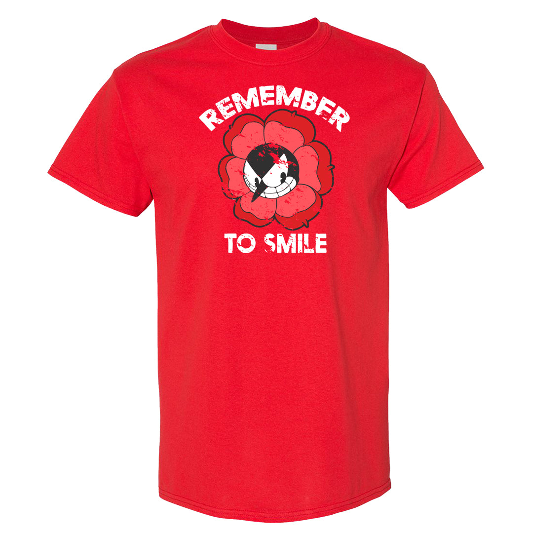 Fire Red 3s T Shirt | Remember To Smile, Red