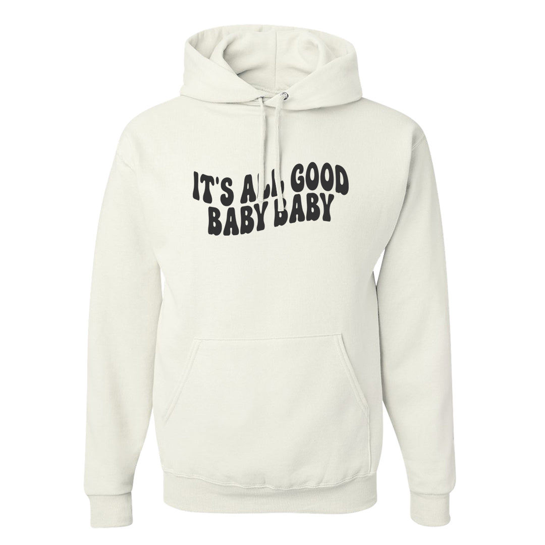 White Cement Reimagined 3s Hoodie | All Good Baby, White