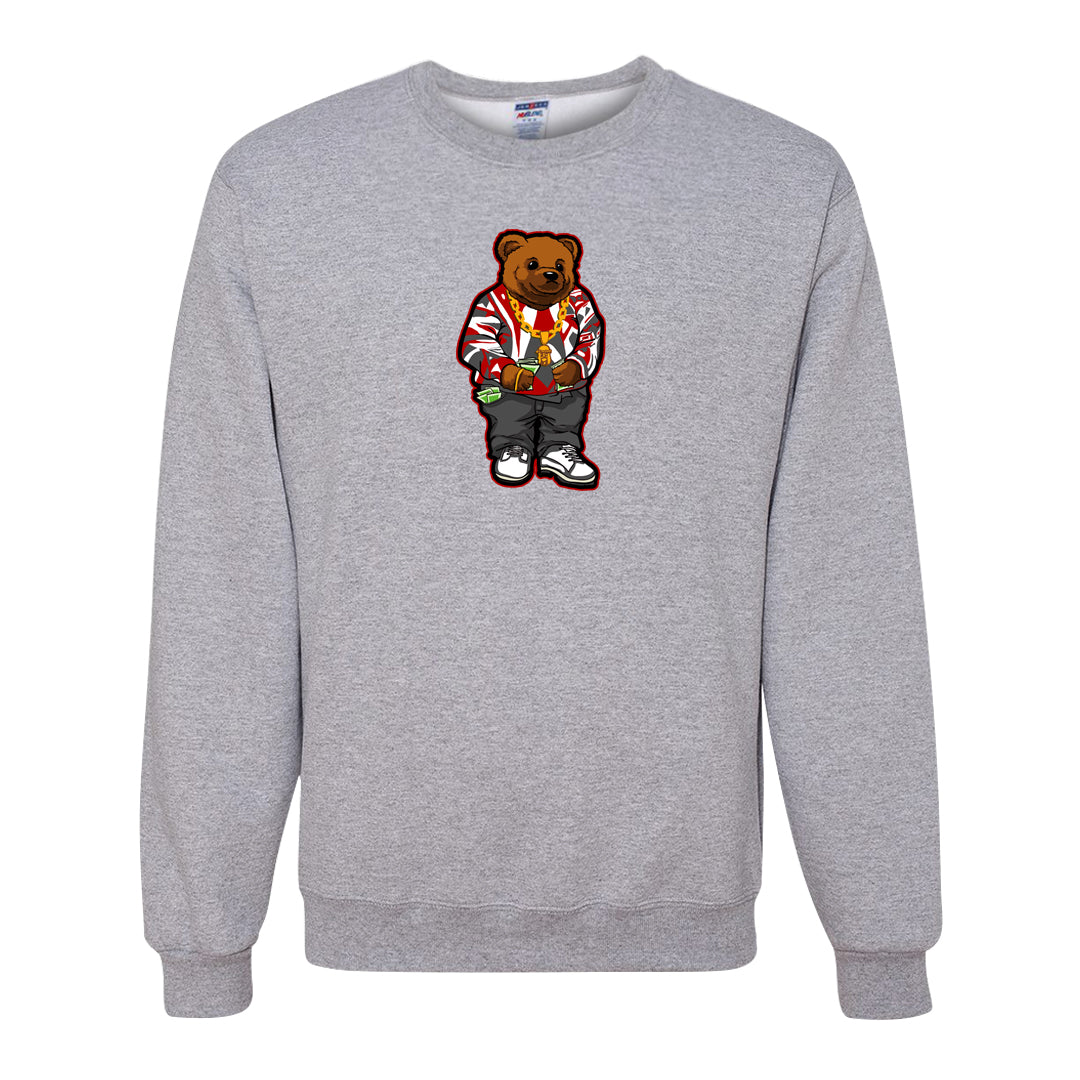 White Cement Reimagined 3s Crewneck Sweatshirt | Sweater Bear, Ash