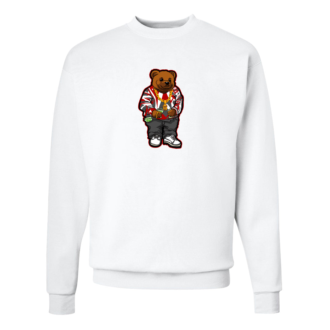 White Cement Reimagined 3s Crewneck Sweatshirt | Sweater Bear, White