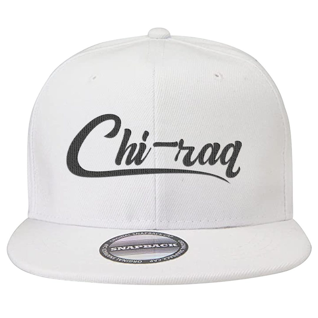 White Cement Reimagined 3s Snapback Hat | Chiraq, White