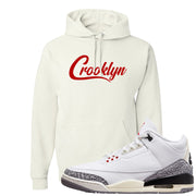 White Cement Reimagined 3s Hoodie | Crooklyn, White
