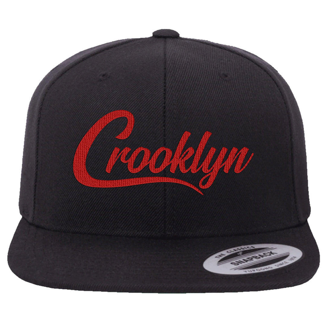 White Cement Reimagined 3s Snapback Hat | Crooklyn, Black