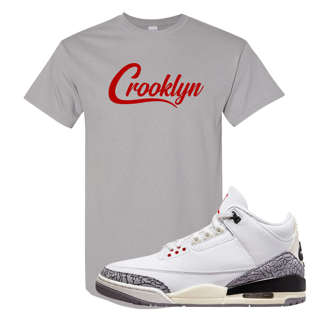 White Cement Reimagined 3s T Shirt | Crooklyn, Gravel