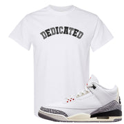 White Cement Reimagined 3s T Shirt | Dedicated, White