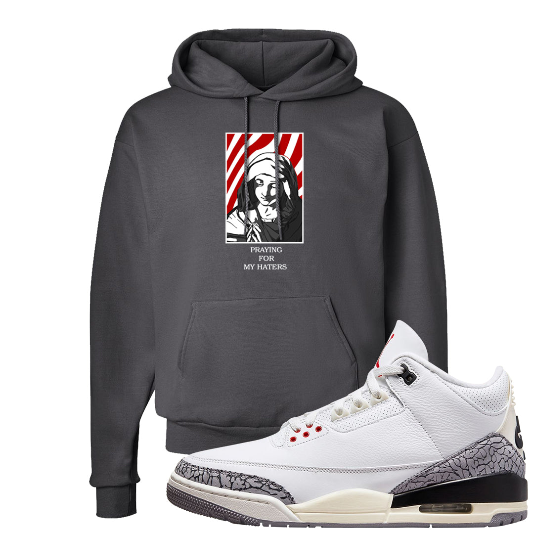 White Cement Reimagined 3s Hoodie | God Told Me, Smoke Grey
