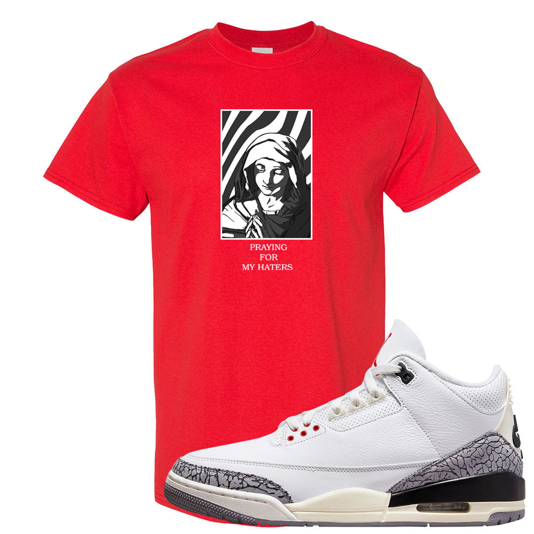White Cement Reimagined 3s T Shirt | God Told Me, Red