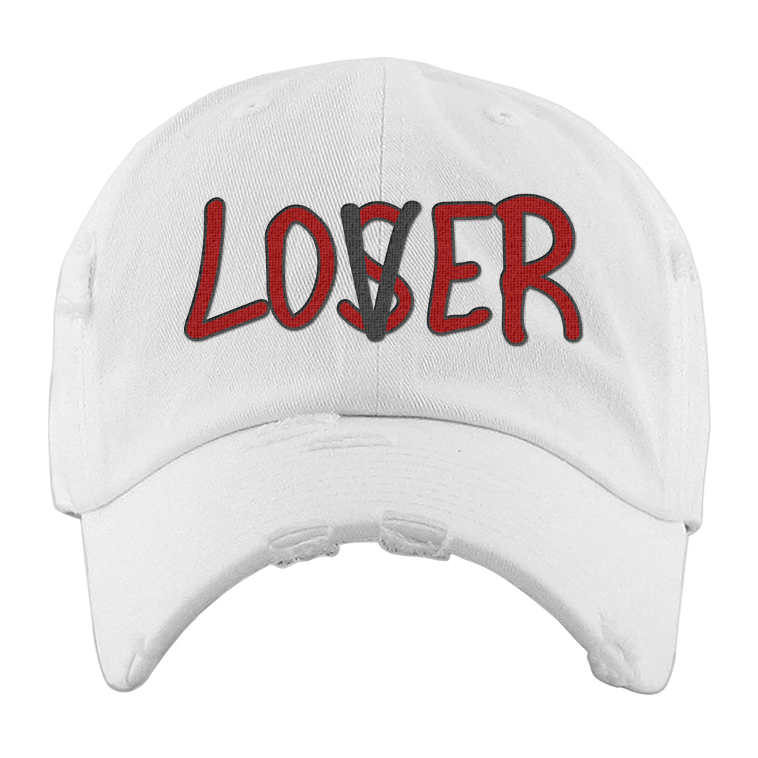 White Cement Reimagined 3s Distressed Dad Hat | Lover, White