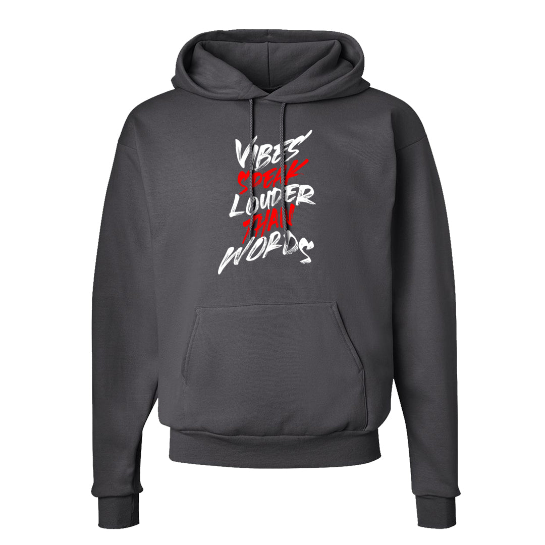 White Cement Reimagined 3s Hoodie | Vibes Speak Louder Than Words, Smoke Grey