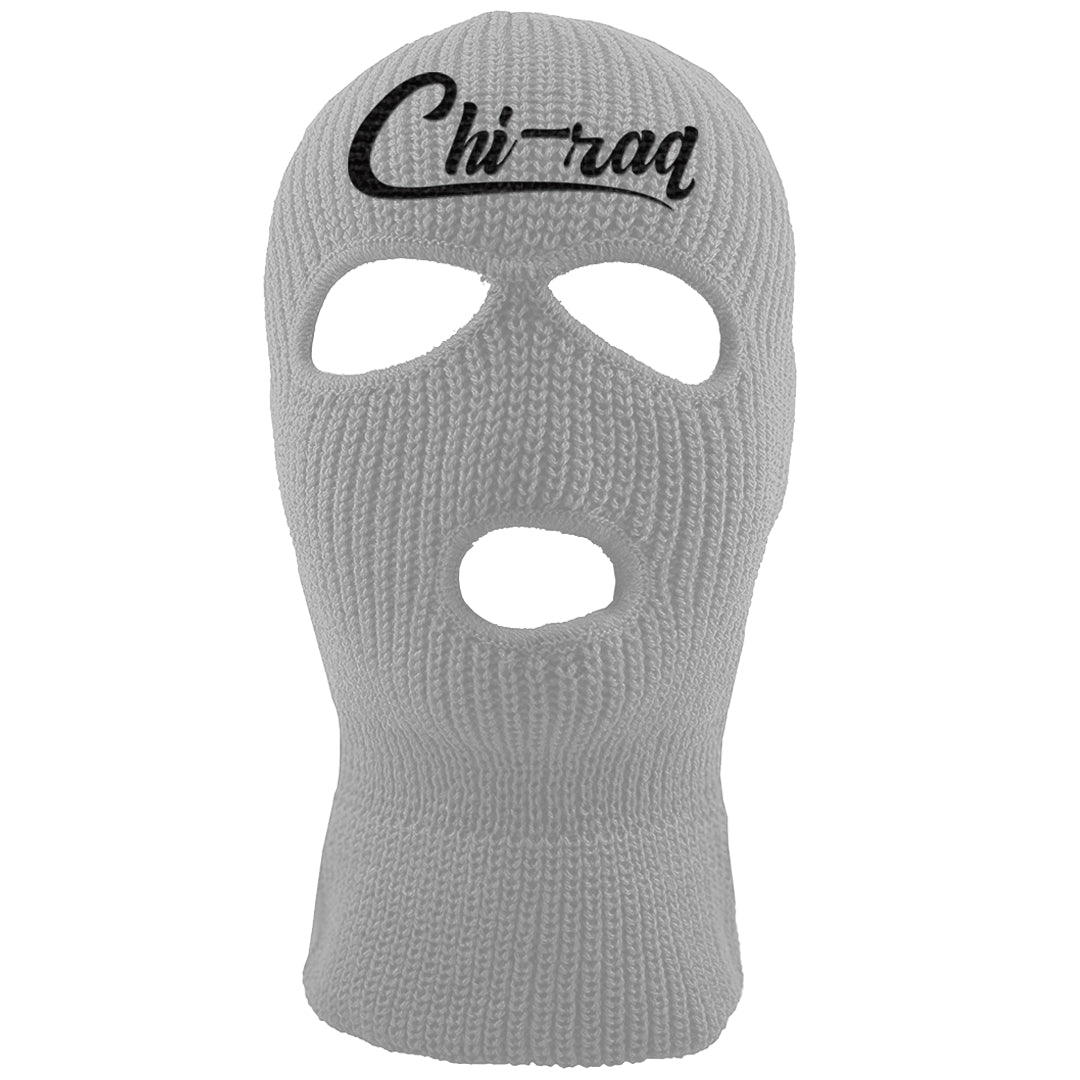 Black Canvas 4s Ski Mask | Chiraq, Light Gray