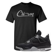 Black Canvas 4s T Shirt | Chiraq, Black