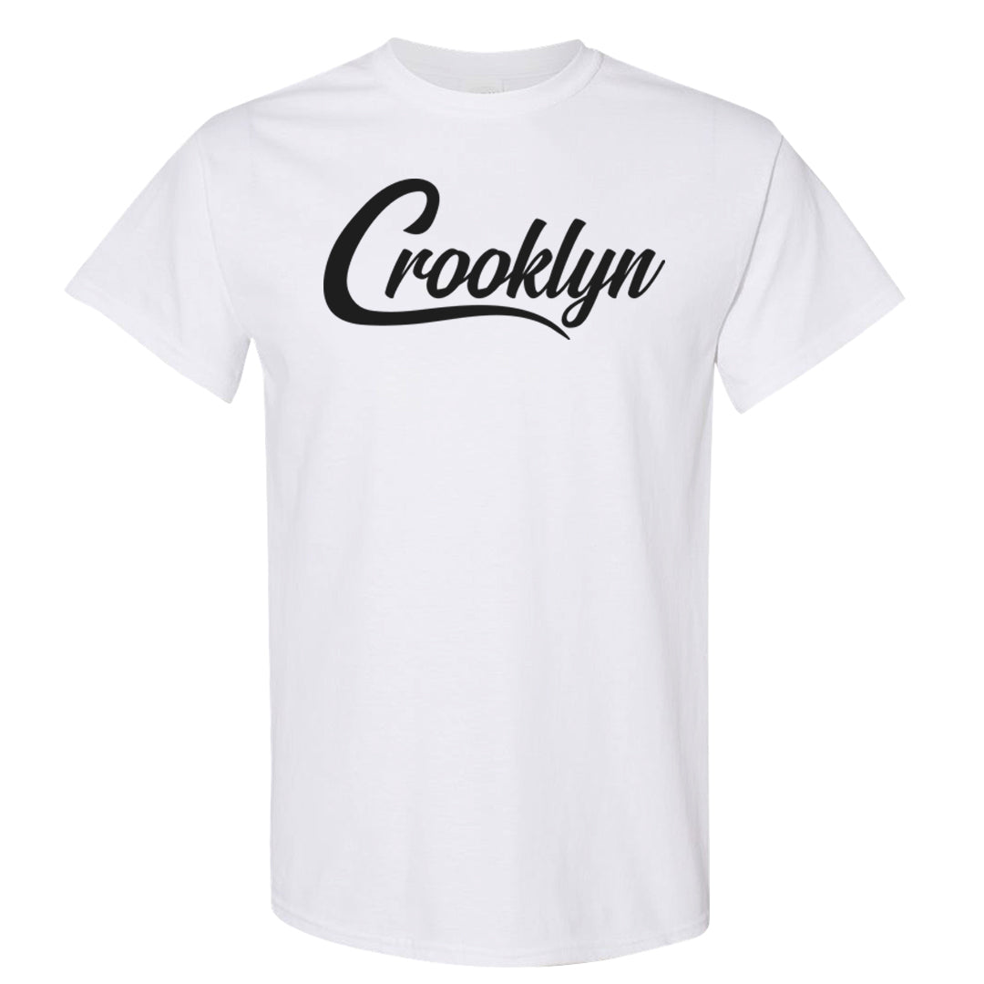 Black Canvas 4s T Shirt | Crooklyn, White