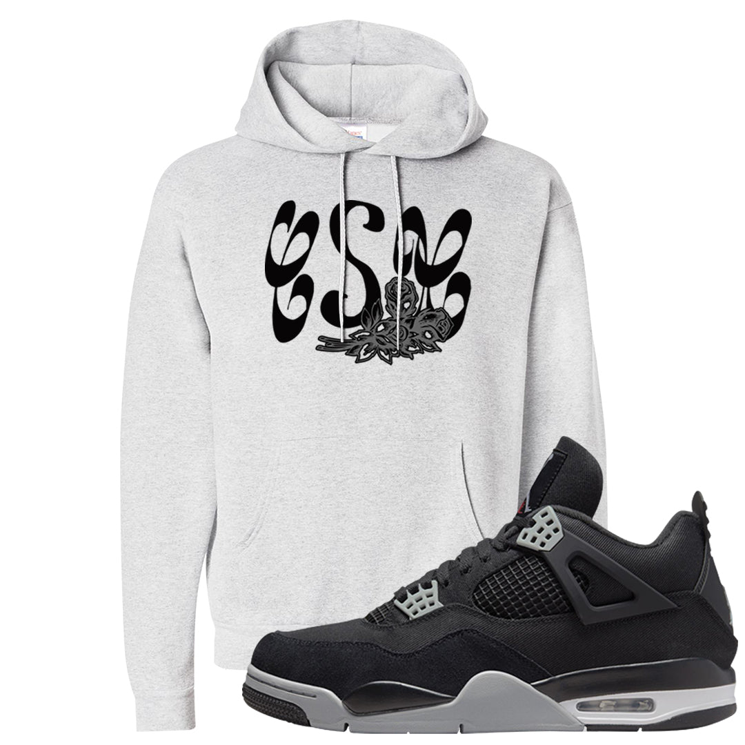 Black Canvas 4s Hoodie | Certified Sneakerhead, Ash