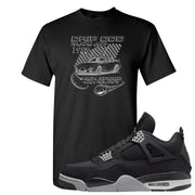 Black Canvas 4s T Shirt | Drip God Racing Club, Black