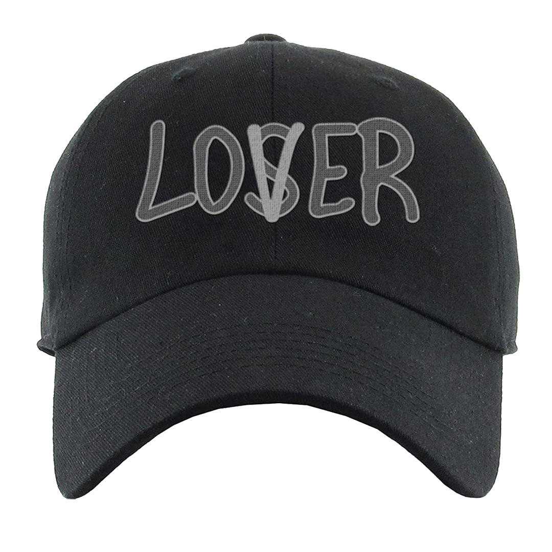 Black Canvas 4s Dad Hat | Lover, Black