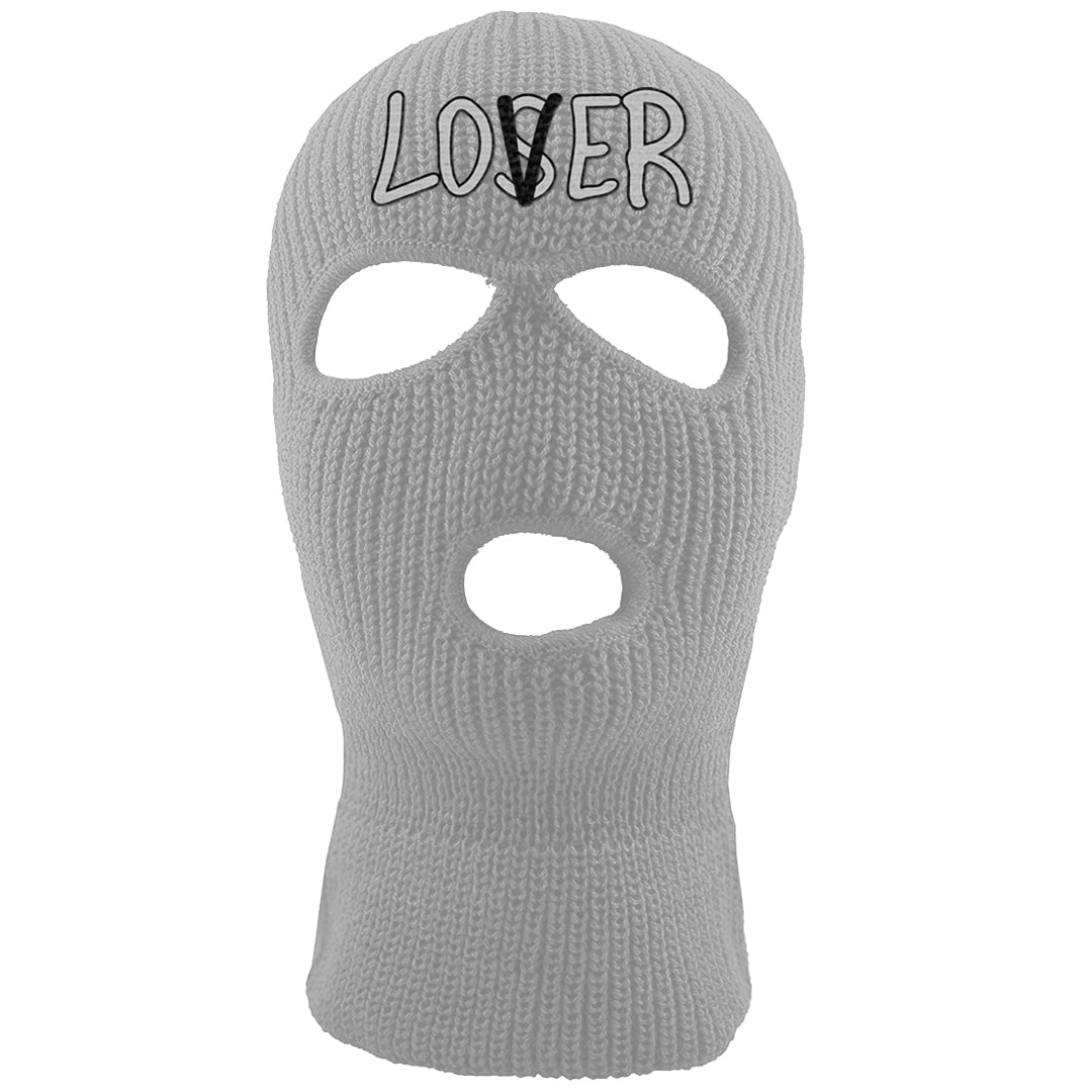 Black Canvas 4s Ski Mask | Lover, Light Gray