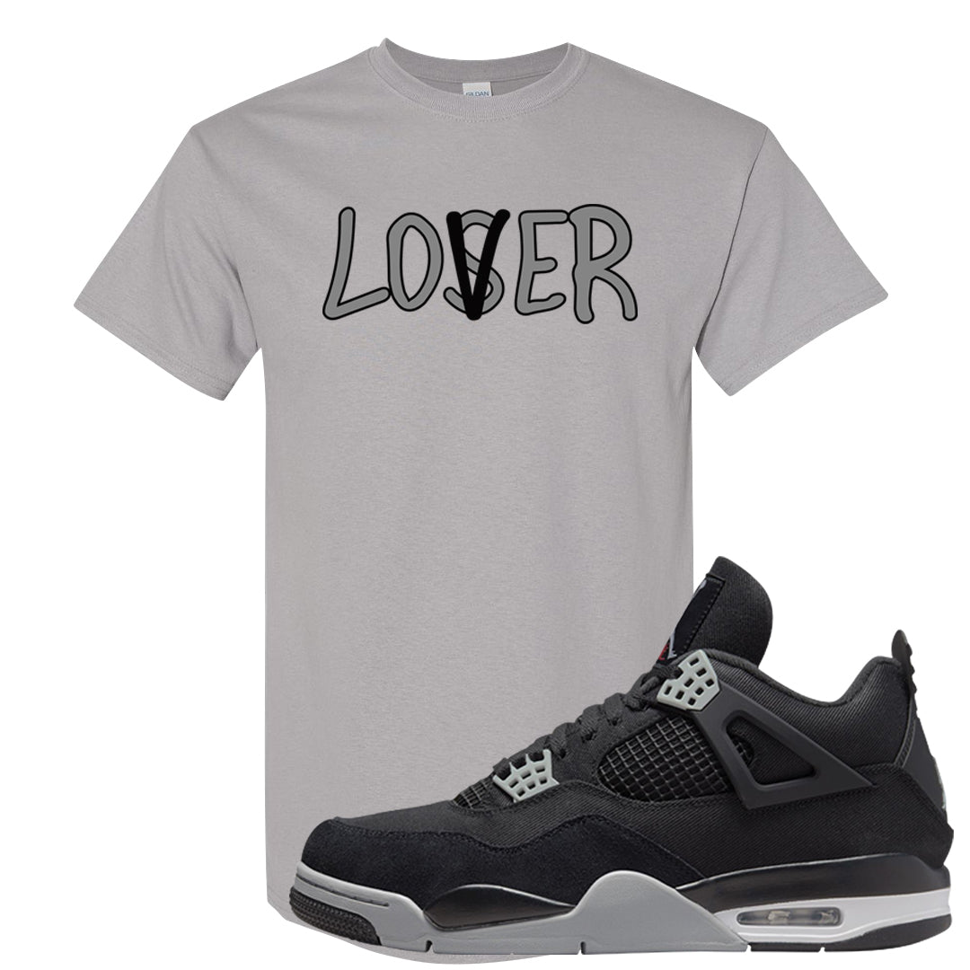 Black Canvas 4s T Shirt | Lover, Gravel