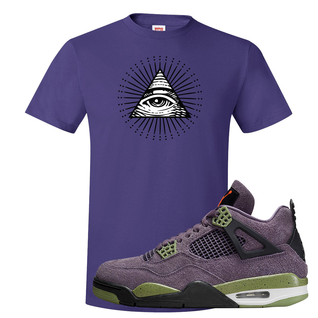 Canyon Purple 4s T Shirt | All Seeing Eye, Purple