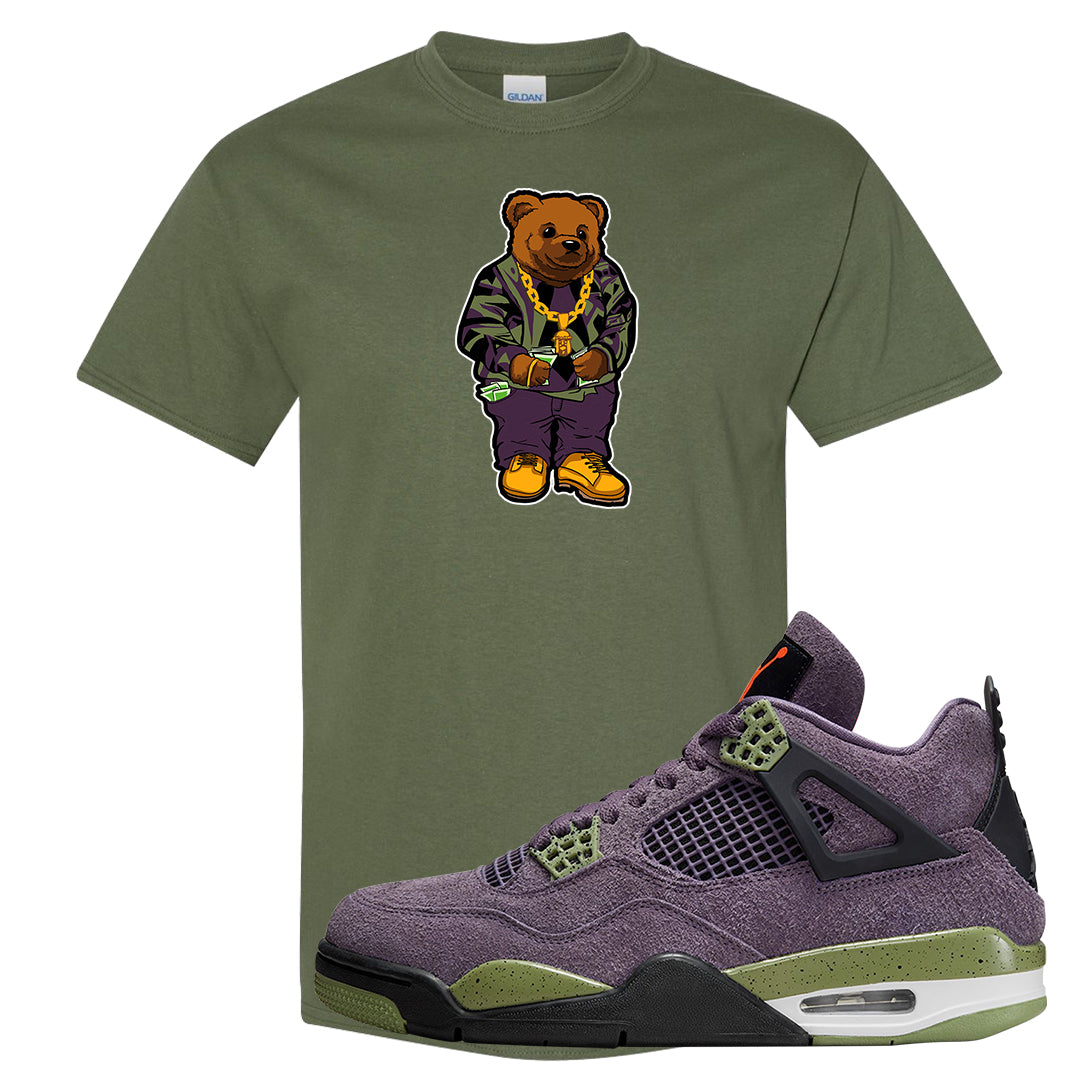 Canyon Purple 4s T Shirt | Sweater Bear, Military Green