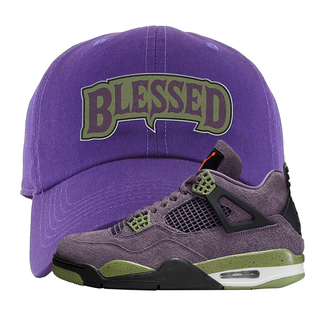 Canyon Purple 4s Dad Hat | Blessed Arch, Purple