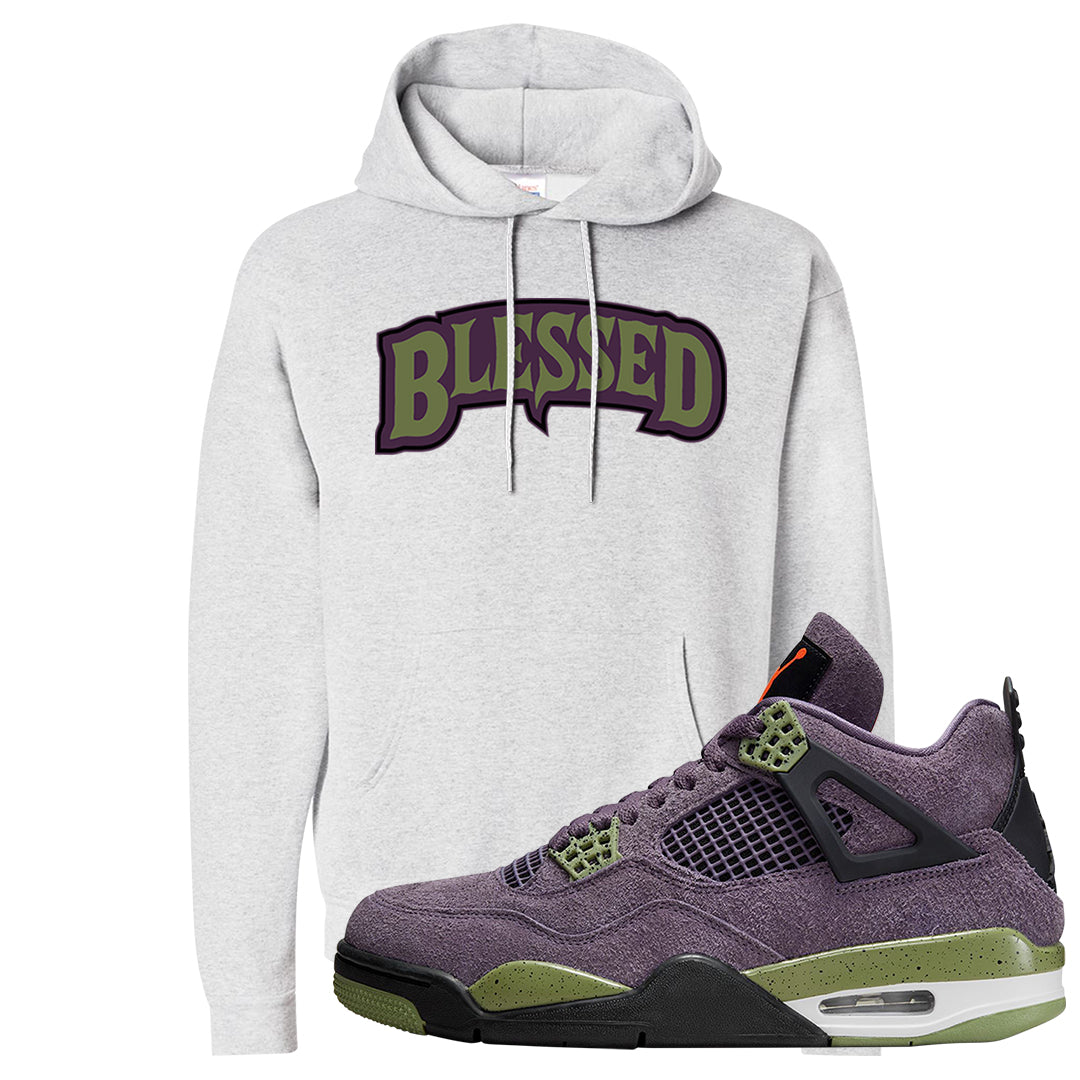 Canyon Purple 4s Hoodie | Blessed Arch, Ash