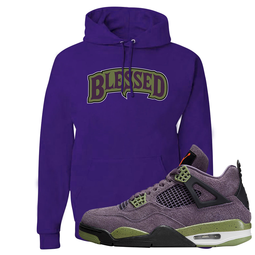 Canyon Purple 4s Hoodie | Blessed Arch, Purple