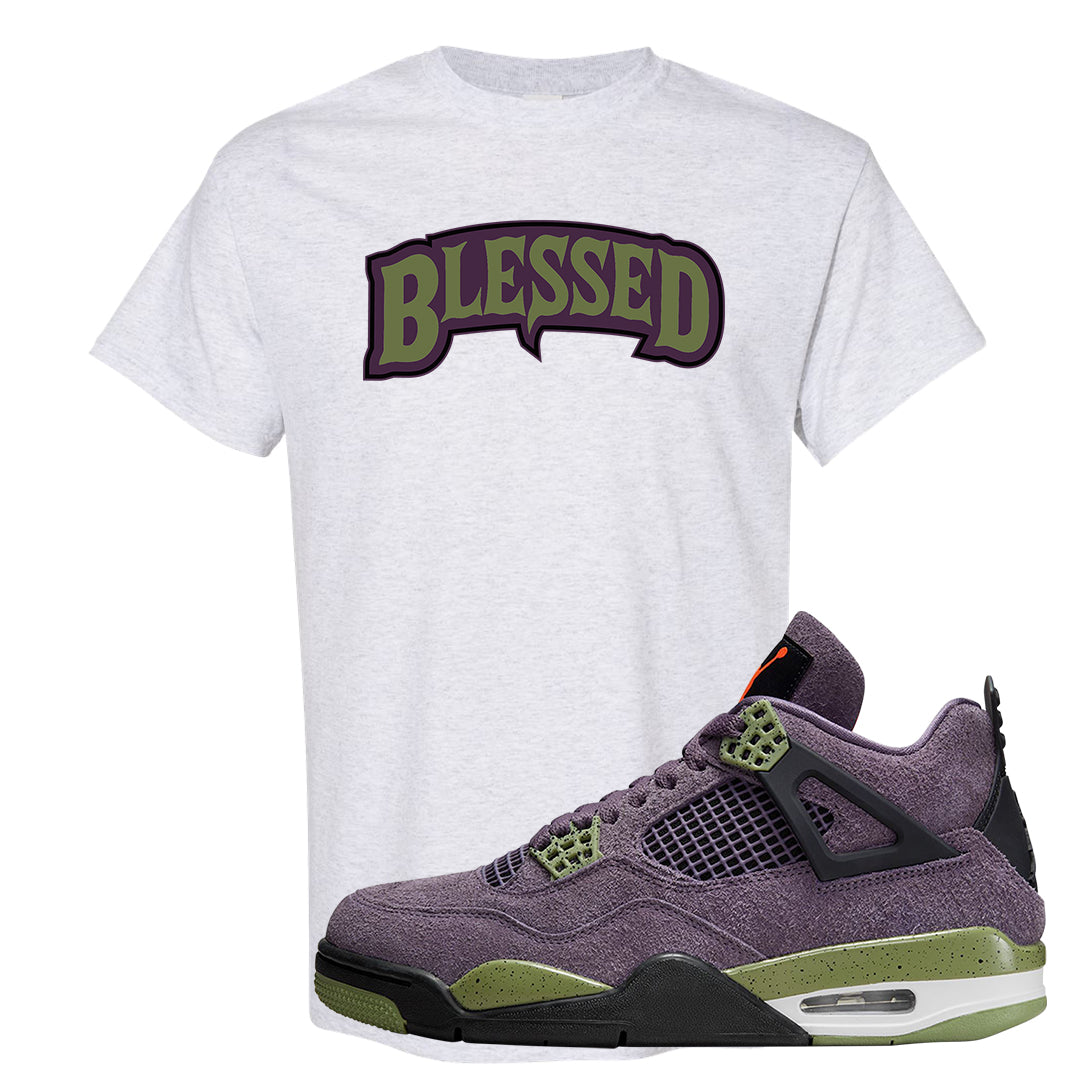 Canyon Purple 4s T Shirt | Blessed Arch, Ash
