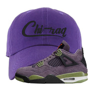 Canyon Purple 4s Dad Hat | Chiraq, Purple