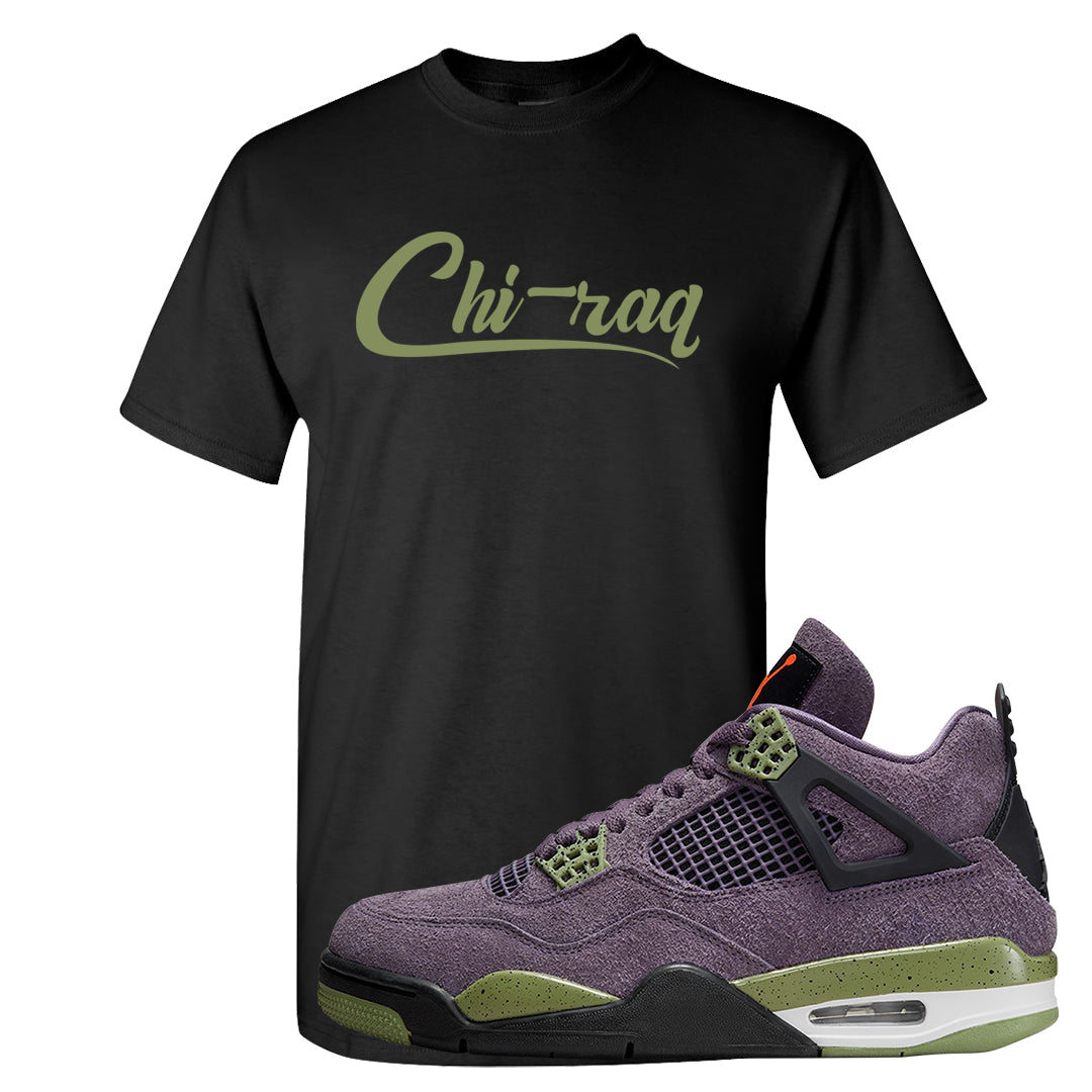 Canyon Purple 4s T Shirt | Chiraq, Black
