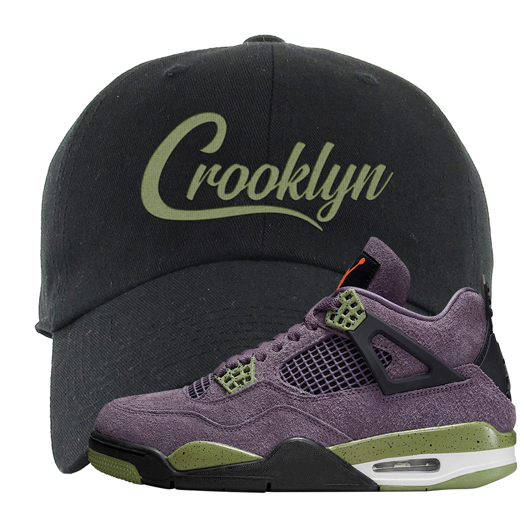 Canyon Purple 4s Dad Hat | Crooklyn, Black