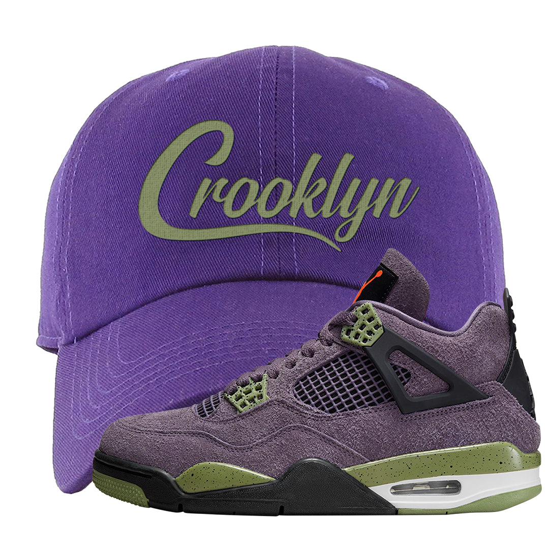 Canyon Purple 4s Dad Hat | Crooklyn, Purple