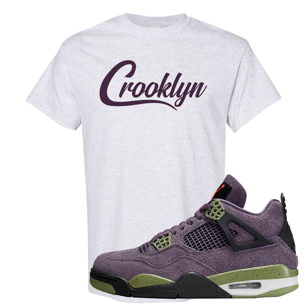 Canyon Purple 4s T Shirt | Crooklyn, Ash