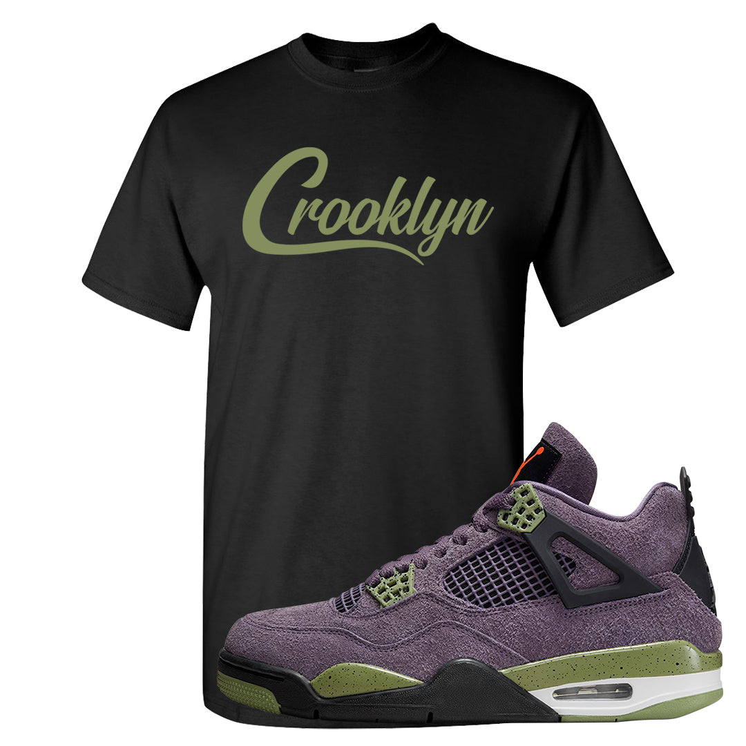 Canyon Purple 4s T Shirt | Crooklyn, Black
