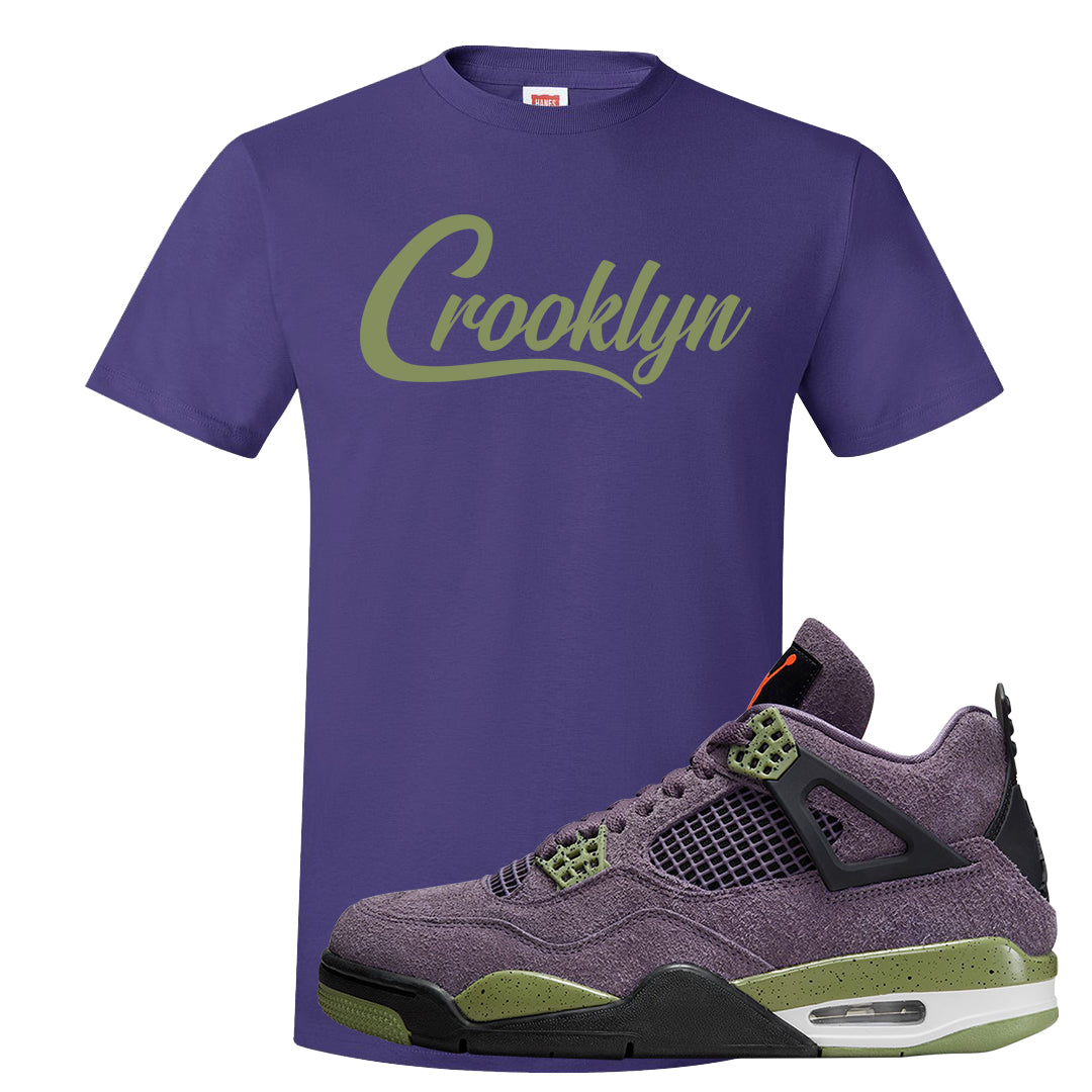 Canyon Purple 4s T Shirt | Crooklyn, Purple