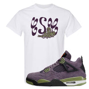 Canyon Purple 4s T Shirt | Certified Sneakerhead, White