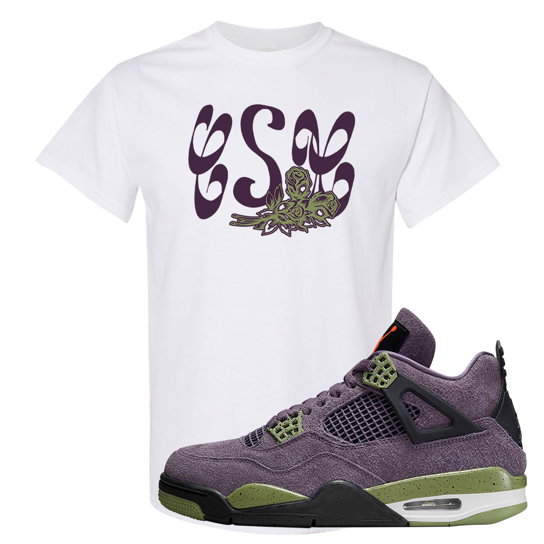 Canyon Purple 4s T Shirt | Certified Sneakerhead, White