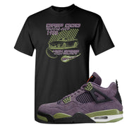 Canyon Purple 4s T Shirt | Drip God Racing Club, Black