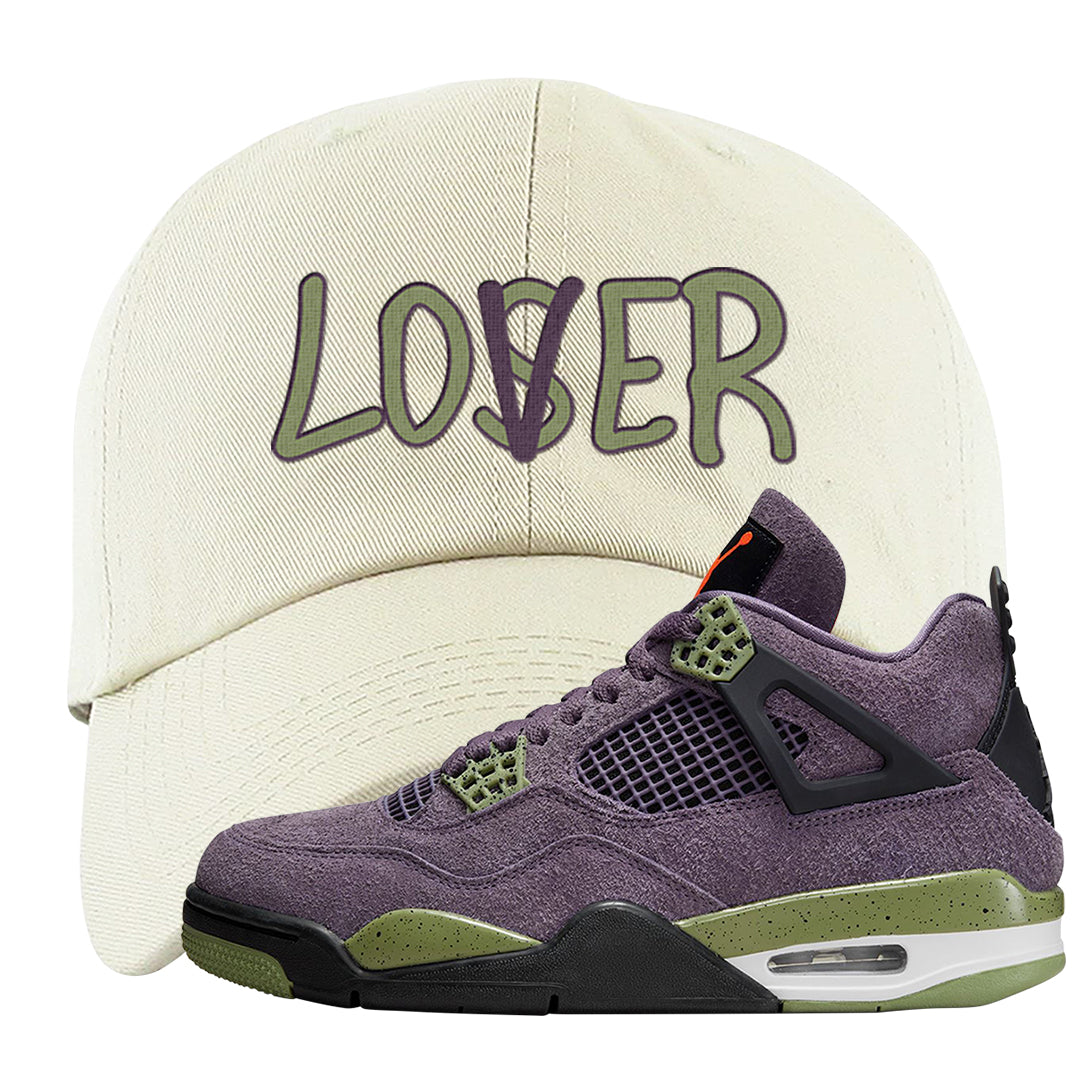 Canyon Purple 4s Dad Hat | Lover, White