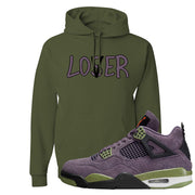 Canyon Purple 4s Hoodie | Lover, Military Green