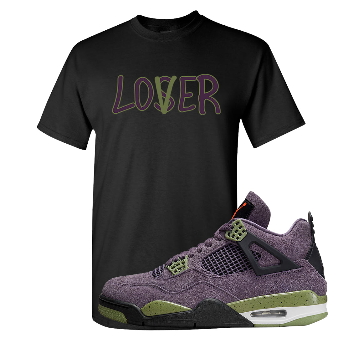 Canyon Purple 4s T Shirt | Lover, Black