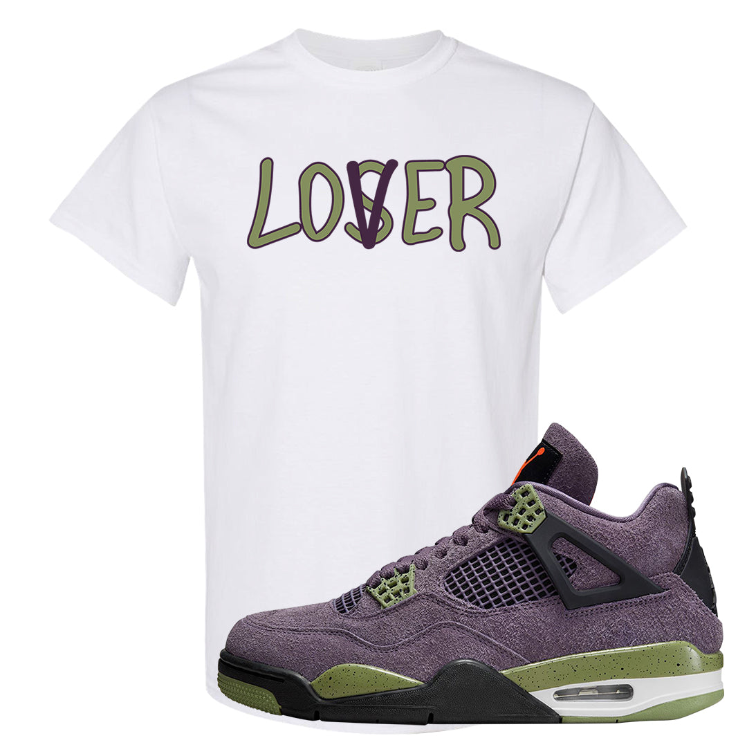 Canyon Purple 4s T Shirt | Lover, White
